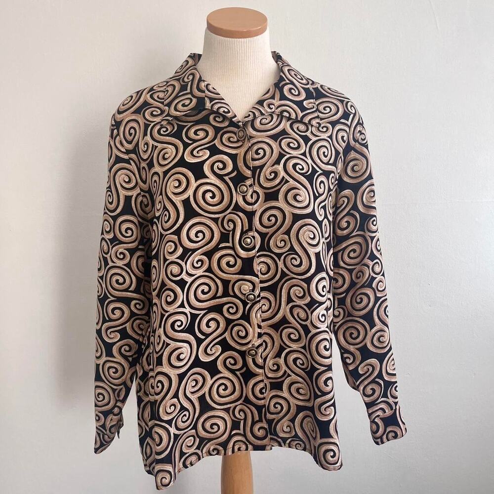 Vintage coffee shop blouse